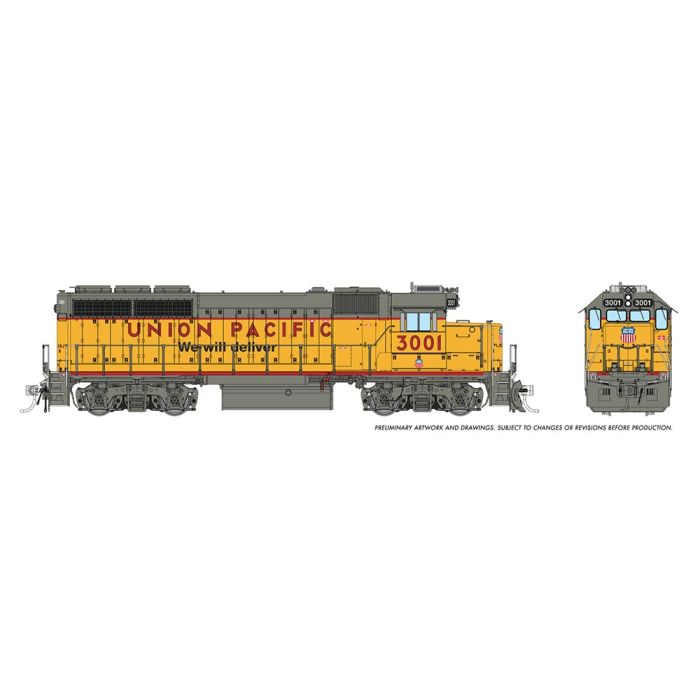 Union Pacific model train