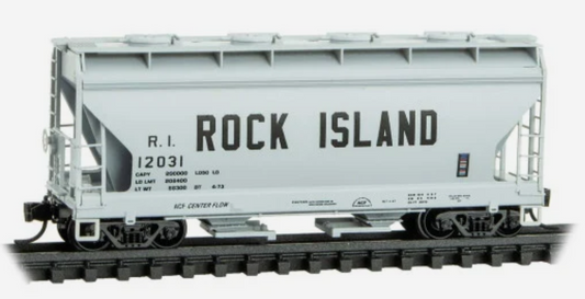 MicroTrains Line 092 00 630 N SCALE - Rock Island 2 Bay Covered Hopper