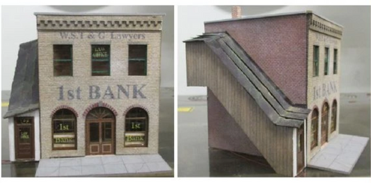 RS Laser RSL 2067 HO Scale - First Bank Building