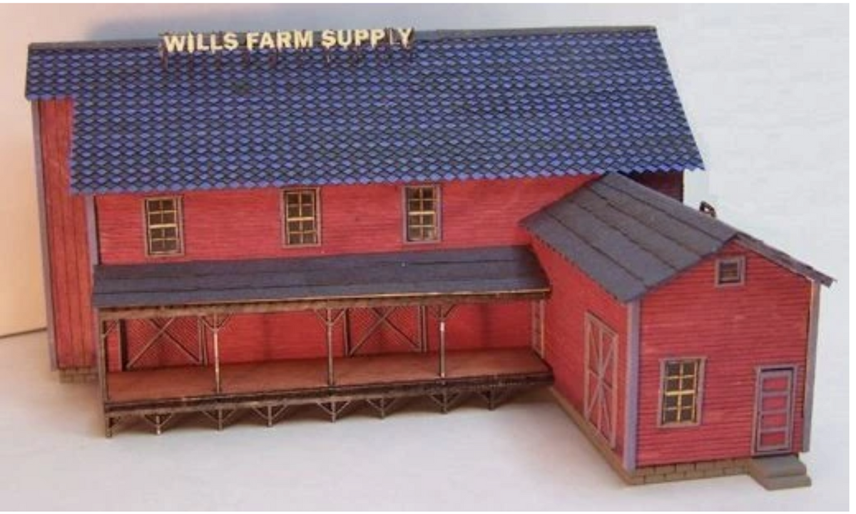 RS Laser RSL 3008 N Scale - Wills Feed and Seed Craftsman Kit