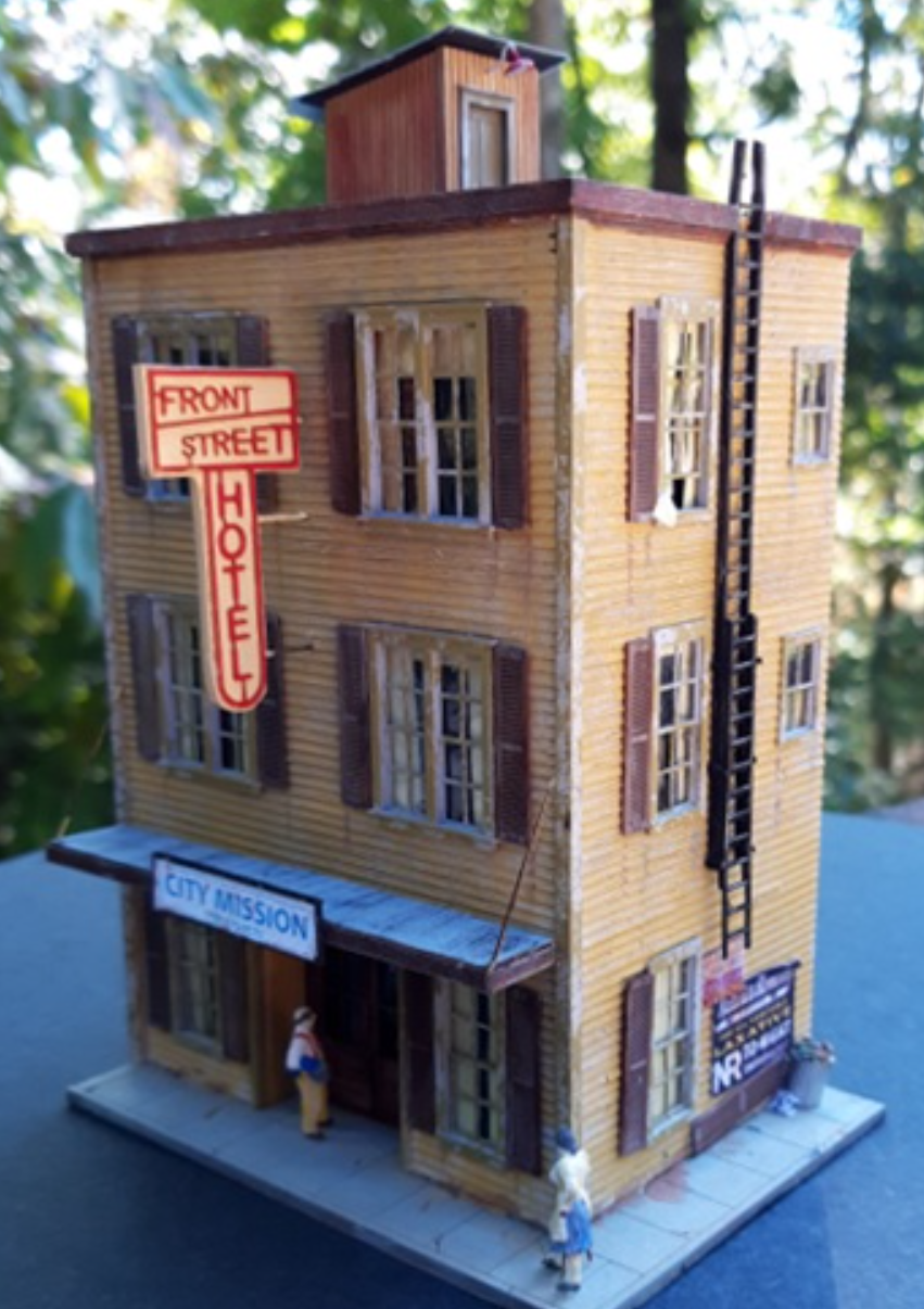 Rail Scale Models RSM 1310 HO Scale - Front Street Hotel Craftsman Kit