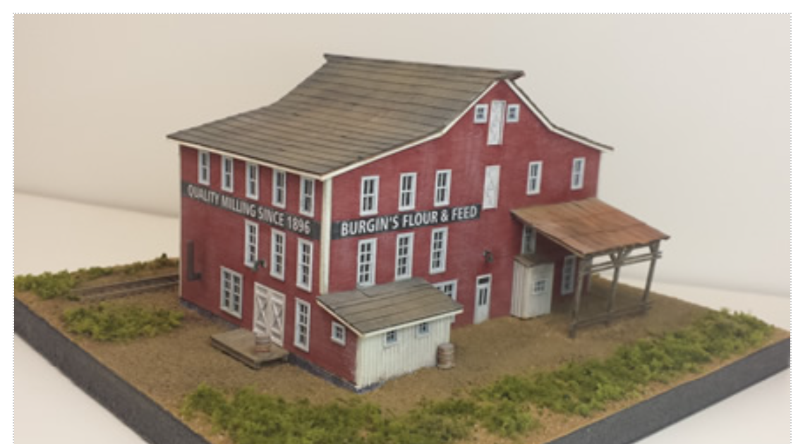Rail Scale Models RSM 2205 N Scale - Burgin's Flour & Feed Craftsman Kit