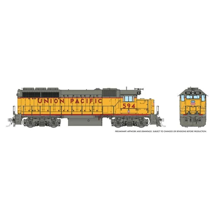 Union Pacific model train engine