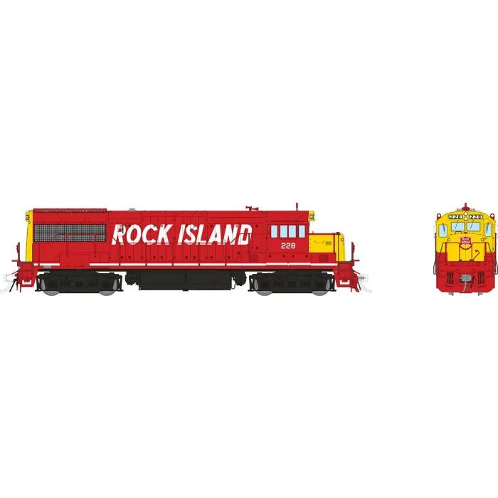 Rapido U25B (DC/DCC/Sound) Rock Island #228 HO Scale