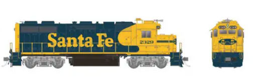 Rapido 38504 HO Scale - GP38 DCC/Sound - Santa Fe Yellow Warbonnet - w/o Class Lights #2346