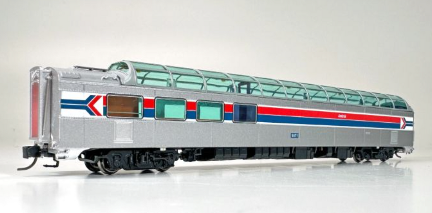 Rapido 5750013 Amtrak Phase 1 : 3/4 Dome Lounge w/Flat Sides #9373 N Scale