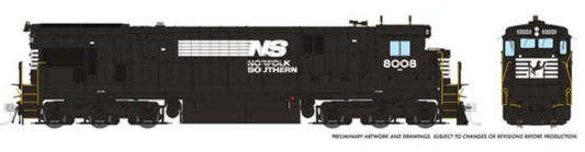 Rapido 42525 HO Scale - C30-7 DCC/Sound Norfolk Southern: #8008