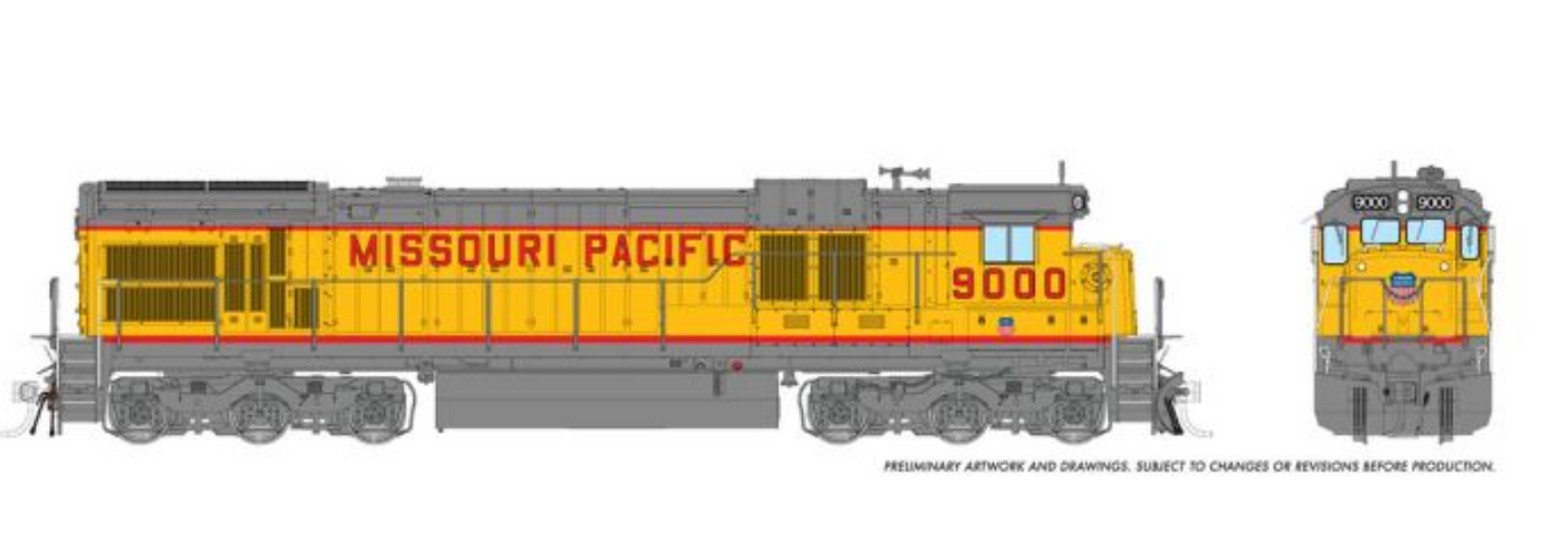 Rapido 42614 HO Scale - C36-7 DCC/Sound Missouri Pacific - Armour Yellow #9000