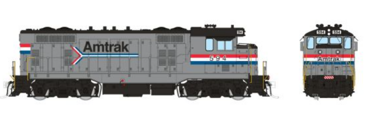 Rapido 70624 HO Scale - CF7 w/ Square Cab DCC/Sound Amtrak Phase 3: #594