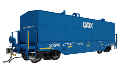 Rapido 168008A Greenbrier Transverse Coil Car Warwick Railway - Blue GATX Logo 6-Pack HO Scale