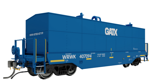 Rapido 168008 Greenbrier Transverse Coil Car Warwick Railway - Blue GATX Logo 6-Pack HO Scale