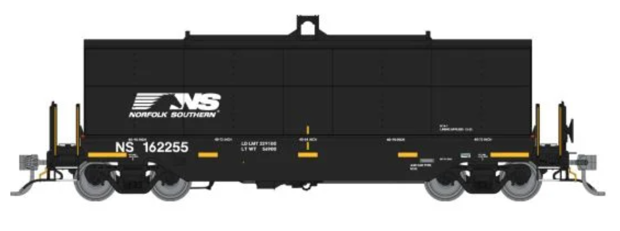 Rapido 168004 Greenbrier Transverse Coil Car: Norfolk Southern - Black 6-Pack #2 HO Scale