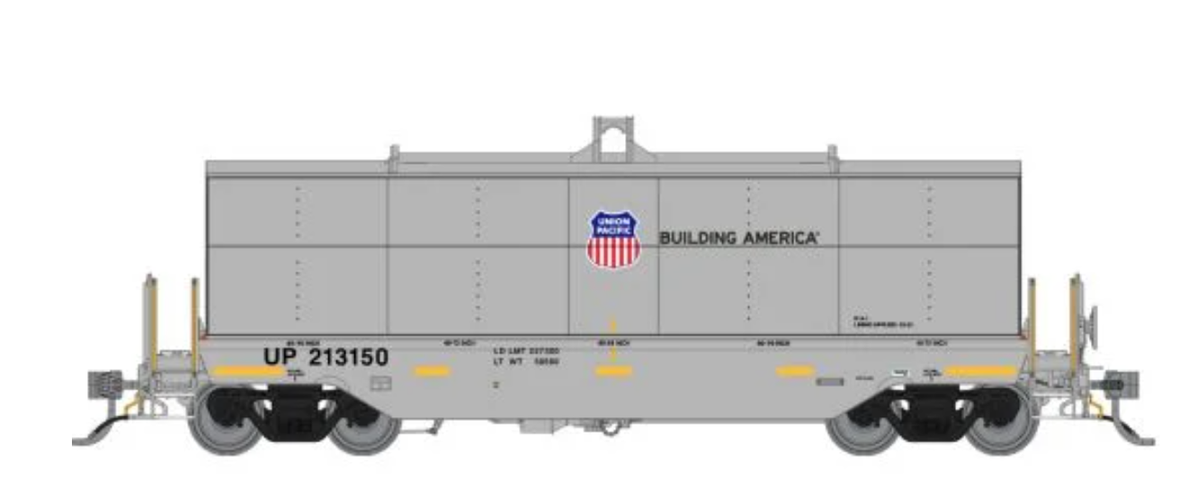 Rapido 168007 Greenbrier Transverse Coil Car Union Pacific - Gray / UP Shield 6-Pack #2 HO Scale