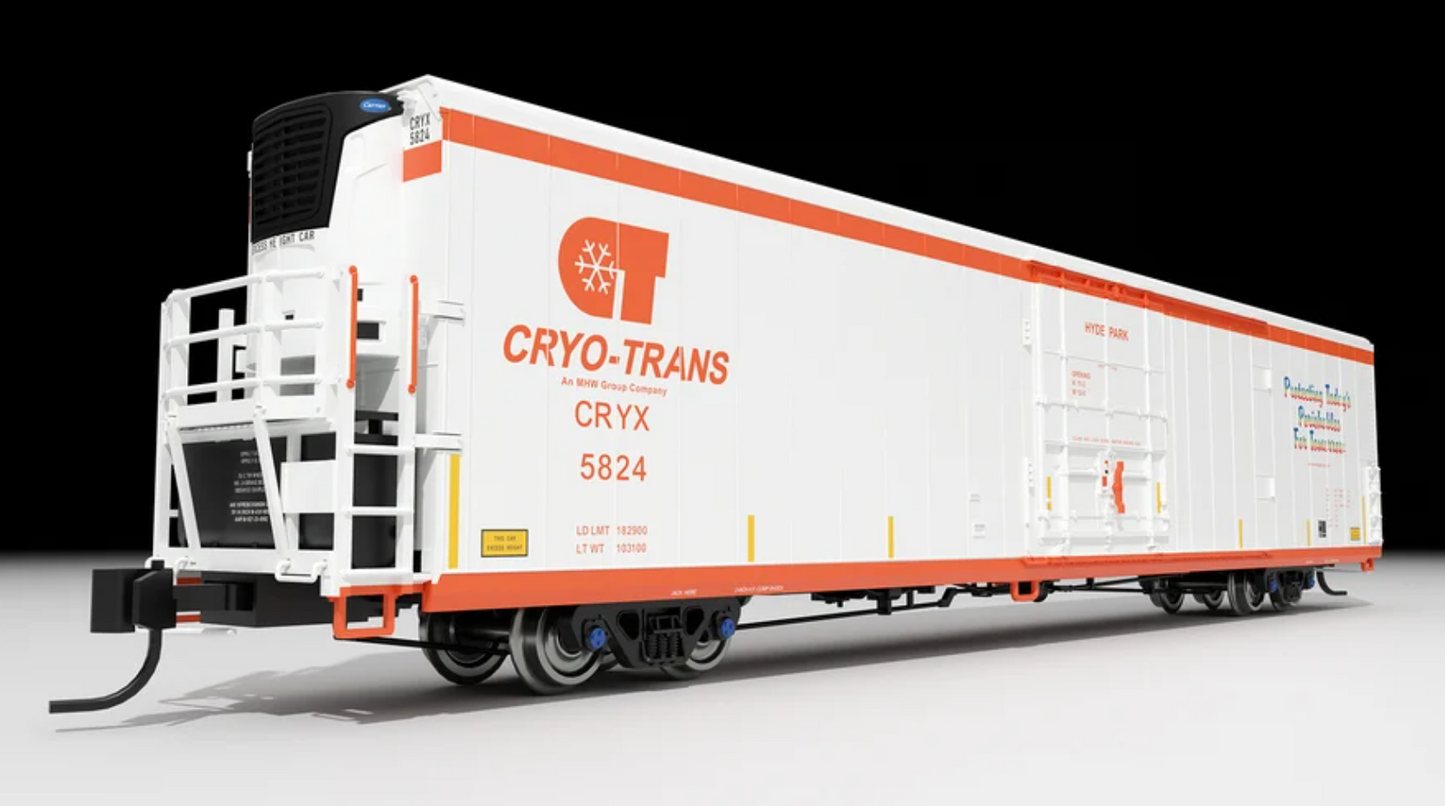 Rapido 567001-6 N Scale Greenbrier 7780 cuft Reefer Cryo-Trans #5588 Stumpf