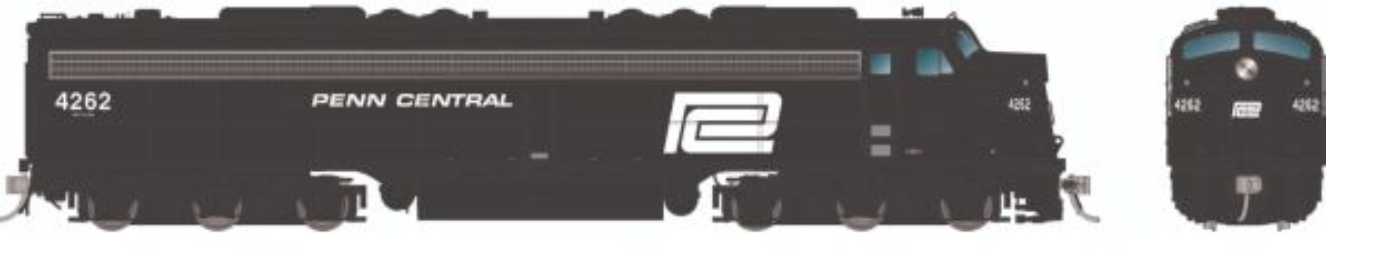 Rapido E8A 28587 (DC/DCC/Sound) Penn Central #4262 HO Scale
