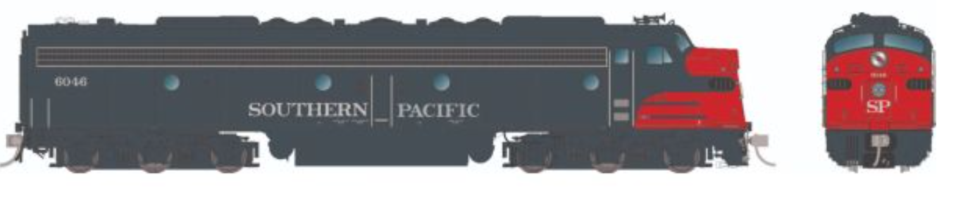 Rapido E8A 28097 (DC/Silent) Southern Pacific #6046 HO Scale
