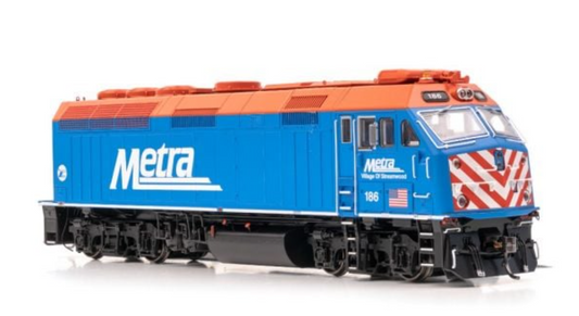 Rapido F40PHM-2 Metra #186 DCC Lok Sound HO Scale
