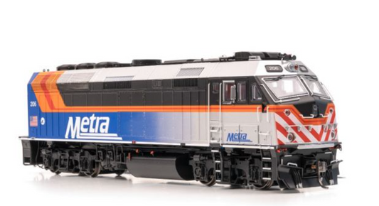 Rapido F40PHM-2 Metra #206 (Fade Scheme) DCC Lok Sound HO Scale