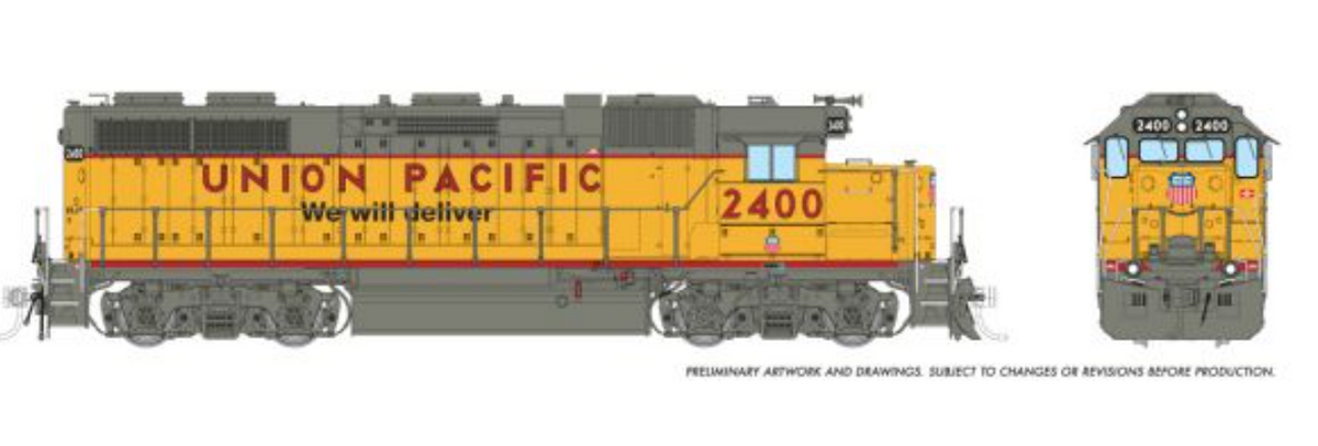 Rapido 38572 HO Scale - GP38 DCC/Sound Union Pacific #2400