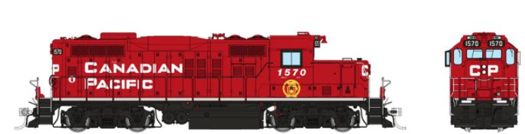 Rapido 54506 HO Scale - GP9U DCC/Sound CP - Block w/ Beaver: #1573