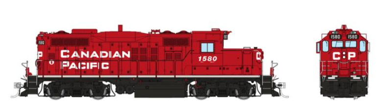 Rapido 54508 HO Scale - GP9U DCC/Sound CP - Block w/o Beaver: #1580