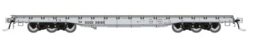 Rapido 199005 Magor 54' Flatcar: DODX Navy Scheme 6-Pack Flatcar HO Scale