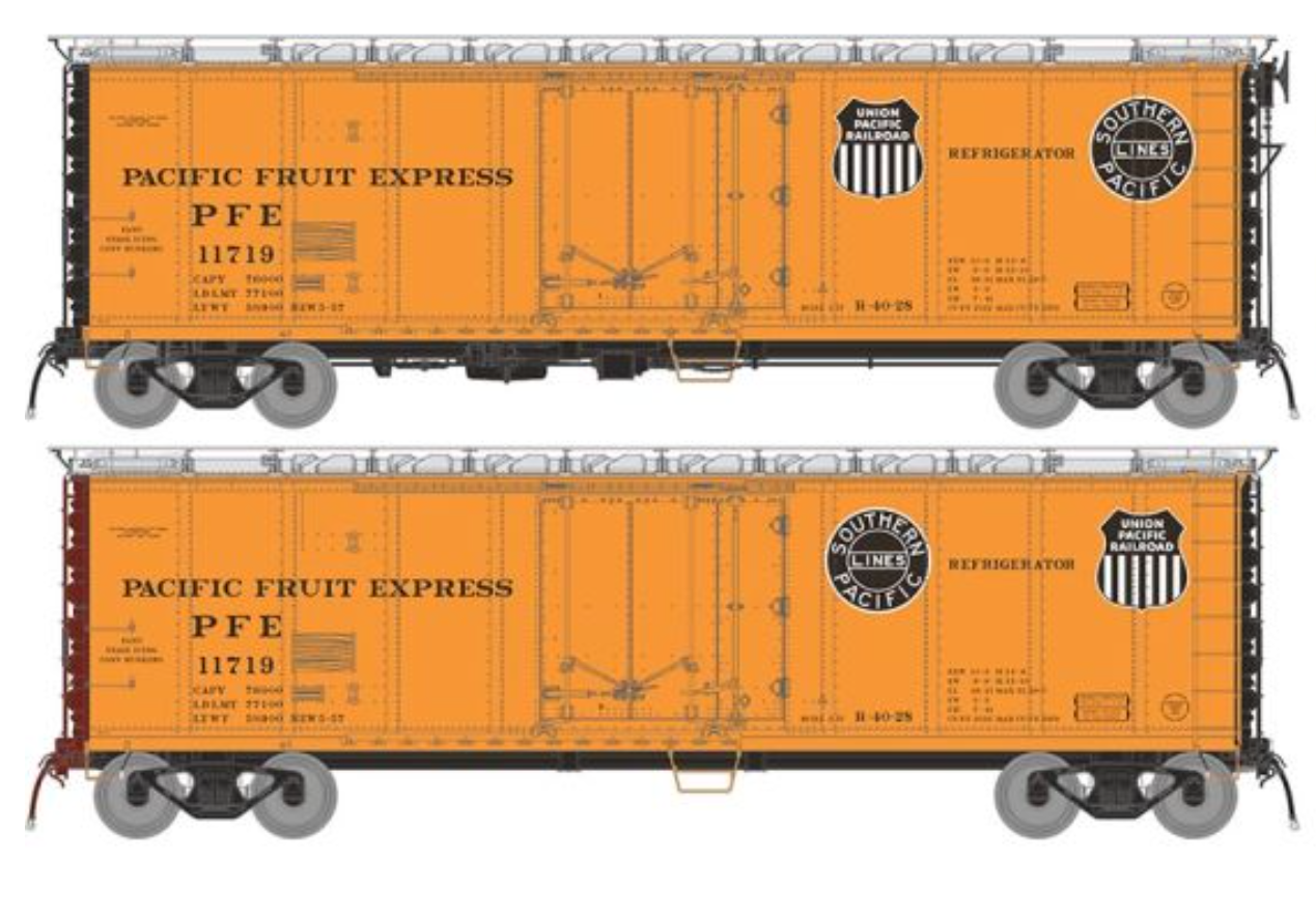Rapido 196001A HO Scale PFE R-40-27 Reefer 1957 Scheme