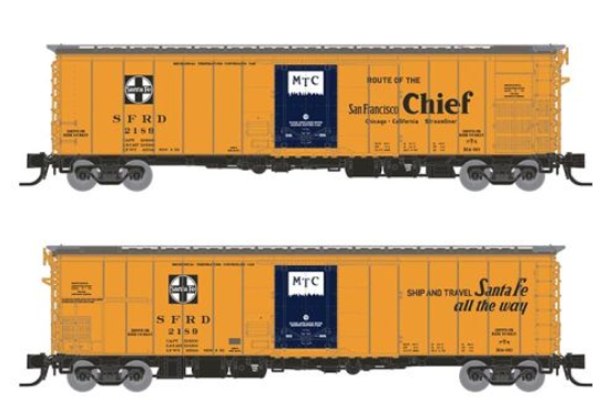 Rapido 561007A N Scale - RR-56 Mechanical Reefer: San Francisco Chief Slogan 4 Pack