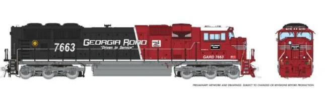 Homeshops / Rapido 1048542 HO Scale - SD70MAC DCC/Sound Georgia Road #7663