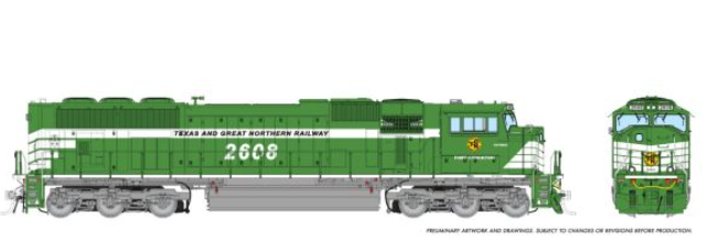 Homeshops / Rapido 1048540 HO Scale - SD70MAC DCC/Sound Texas & Great Northern #2629