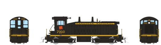 Rapido SW9 27570 (DC/DCC/Sound) Canadian National - Black Scheme: #7000 HO Scale