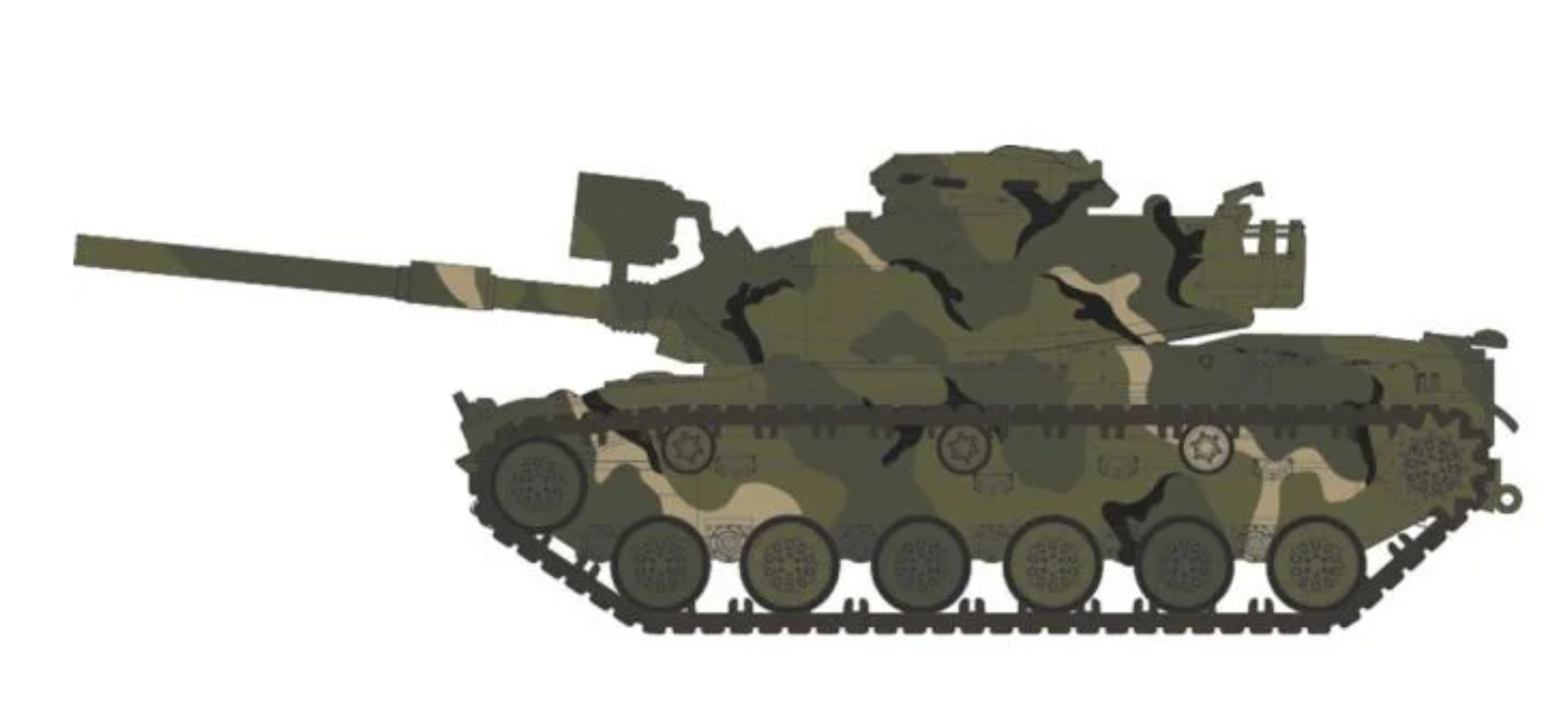 Rapido 804002 HO Scale M60A1 Tank: US Army MERDC Summer