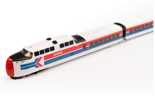 Rapido #203503 Updated Version 2.0 UAC TurboTrain (DC/DCC/Sound): Late Amtrak 5-Car Set #50-70-71-72-51