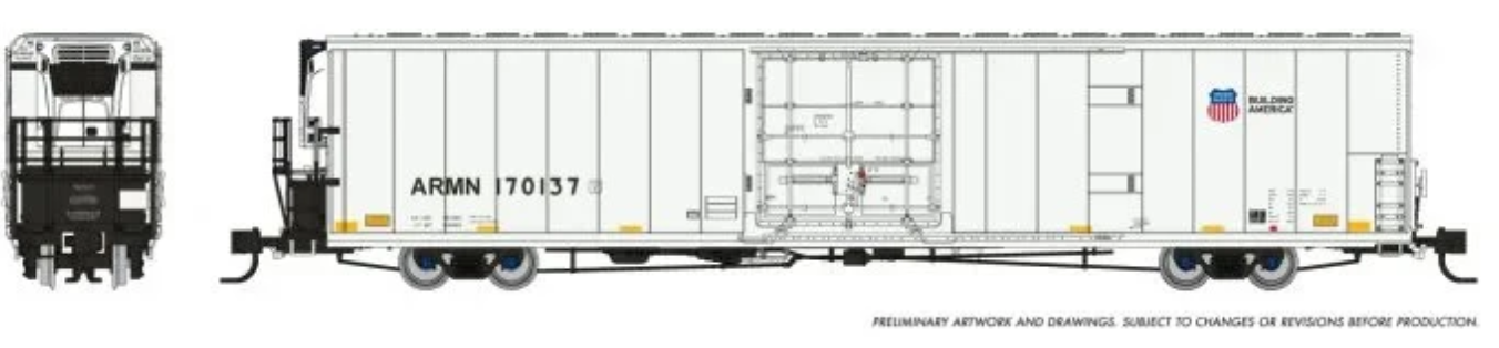 Rapido 567004A-009 N Scale - Greenbrier 72’ 7780 Reefer Union Pacific (ARMN) #170009