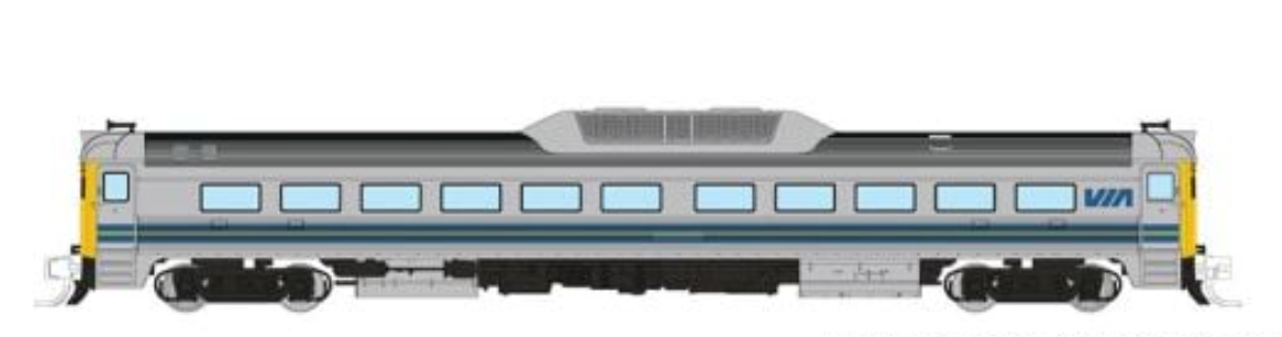 Rapido 516513 Budd Rail Diesel Car RDC VIA Rail (DCC & Sound) N Scale