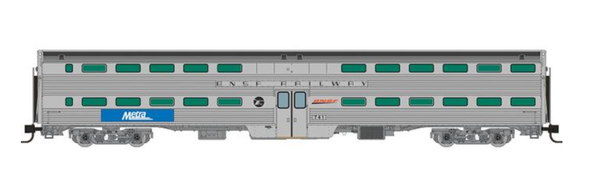 Rapido 545011A N Scale - Budd Gallery Car BNSF Coach