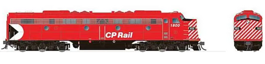 Rapido 28517 HO Scale - E8A Sound/DCC Canadian Pacific 1802 (Action Red, Multimark Logo, 5" Stripes)