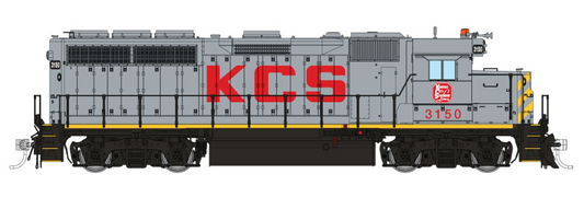 Rapido 40040 HO Scale - GP40 DC/Silent Kansas City Southern (gray, red, yellow) #3151