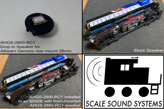 Scale Sound Systems Speaker AHGS 2800 Athearn Genesis 28MM