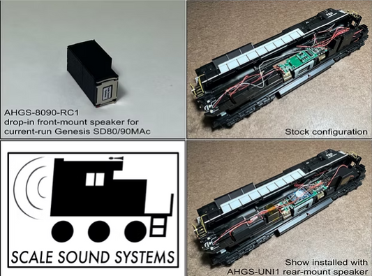 Scale Sound Systems Speaker AHGS-8090 Athearn Genesis SD70ACu, SD80/90MAc