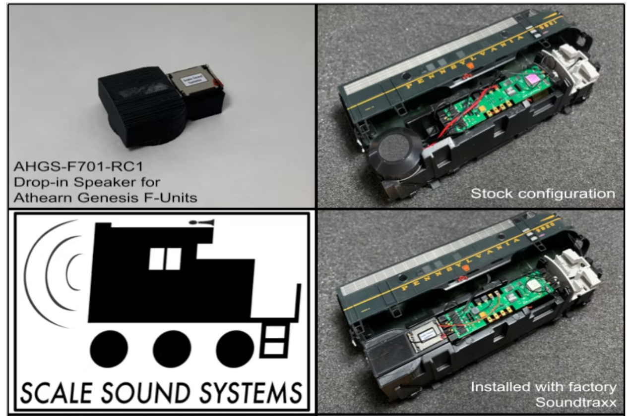 Scale Sound Systems Speaker AHGS F701 Athearn Genesis F Units Sound Ready Versions
