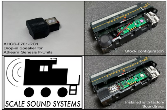 Scale Sound Systems Speaker AHGS F701 Athearn Genesis F Units Sound Ready Versions