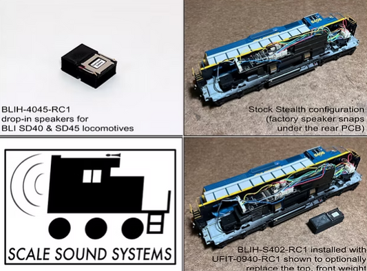 Scale Sound Systems Speaker BLIH-4045 Broadway Limited SD40/SD45 (2023+)