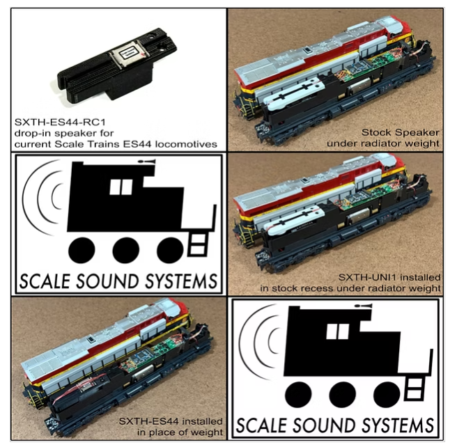 Scale Sound Systems Speaker SXTH-ES44 Scale Trains ES/ET (2025+)