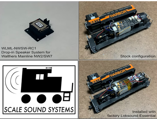 Scale Sound Systems Speaker WLPM NWSW Walthers Proto Switchers