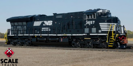 Scale Trains SXT33659 N Scale - ET44 DC/Silent (DCC Ready) Rivet Counter, Norfolk Southern/Horsehead #3657