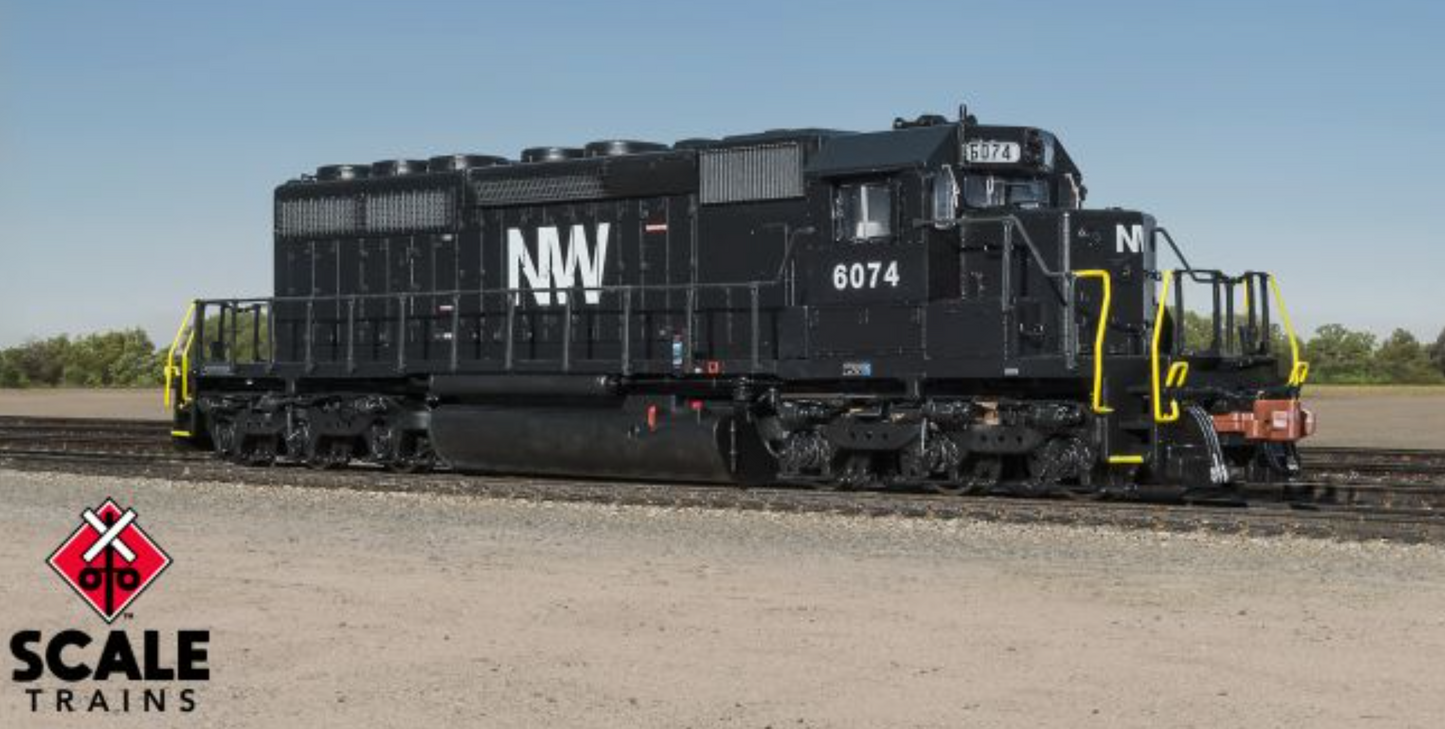 Scale Trains SXT39409 N Scale - SD40-2 DCC/Sound Norfolk & Western/Large NW #6074