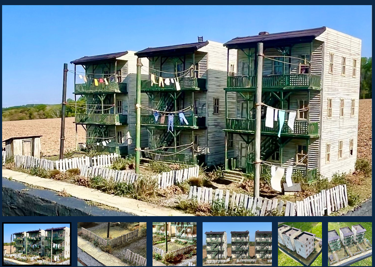 Motrak Models #83403 Earl Smallshaw's Tenement Row HO