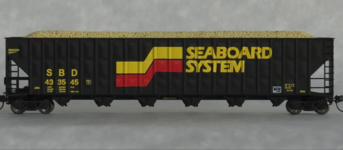 Trainworx 27051-01 N Scale - Greenville 7000 Cubic Ft Wood Chip Hopper Seaboard System #43339