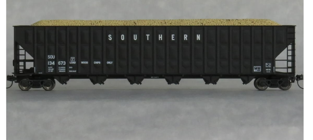 Trainworx 27035-07 N Scale - Greenville 7000 Cubic Ft Wood Chip Hopper Southern #13450
